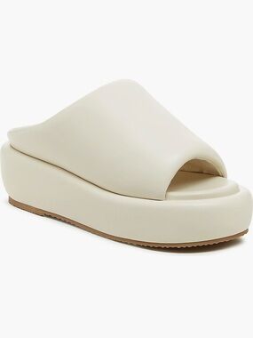 Kelsi Dagger Cream Bubble Slide Sandals